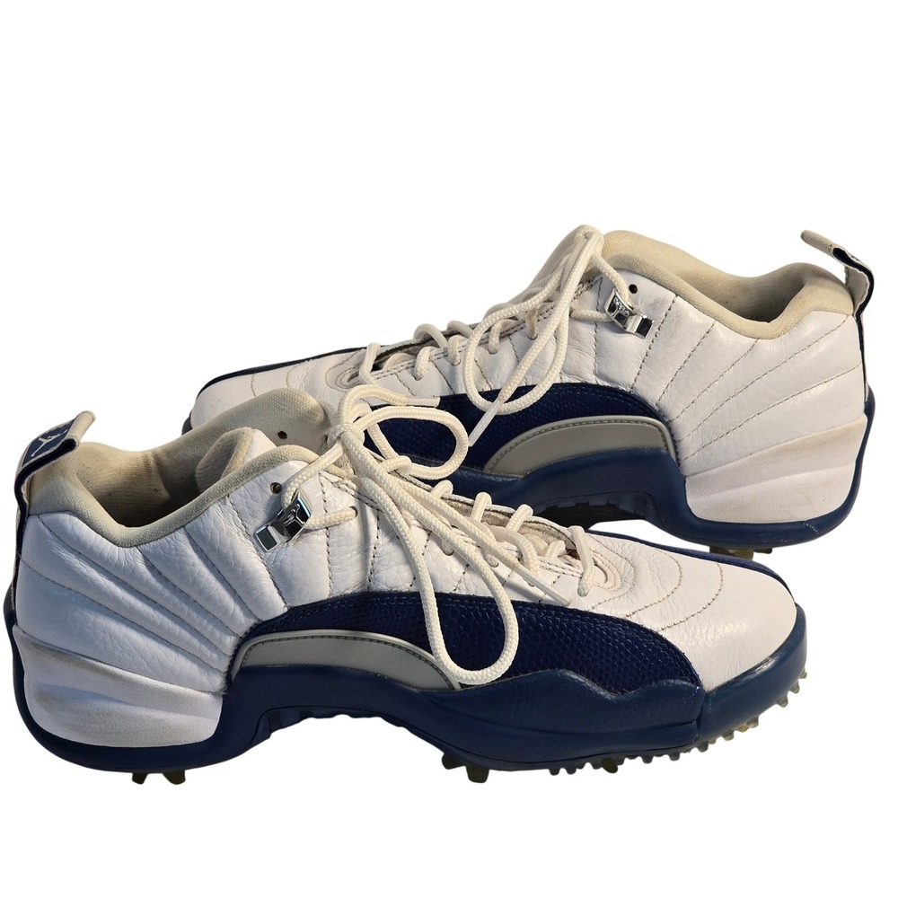 Air Jordan Mens 7.5  12 Low Golf Shoes French Blue White DH4120-101  Excellent - Picture 5 of 14
